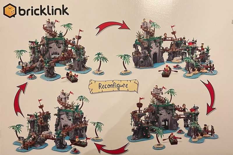 LEGO BrickLink 910038 Зловісний острів (2809 Деталей)