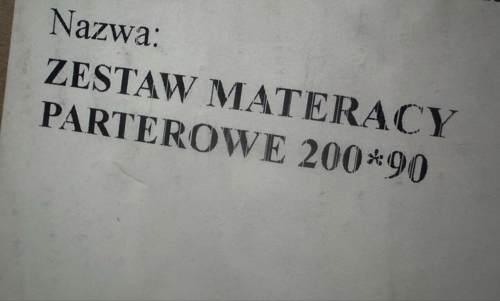 Materac 90x200x7 nowy !! Dostępne 2 sztuki!
