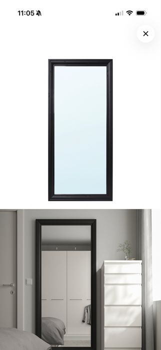 Espelho Ikea preto