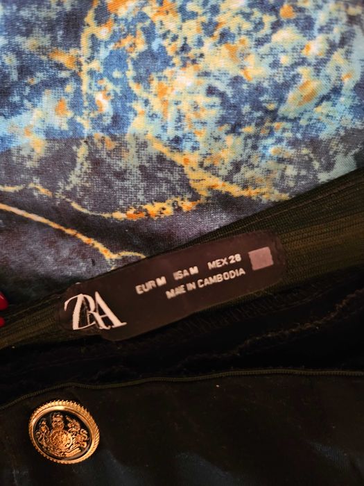 Spodnie czarne, rozm.38, ZARA,