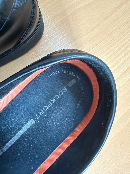Mocassins Rockport em Pele Genuína Pretos – Tam. 44.5 (Muito Confortáveis)