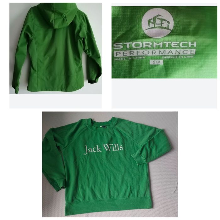 Stormtech, kurtka outdoorowa z kapturem S i bluza