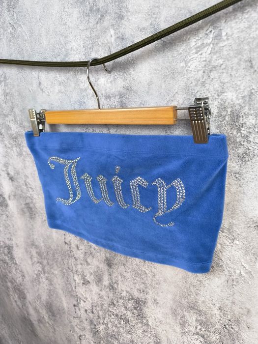 Топ бандо велюровий зі стразами Juicy couture