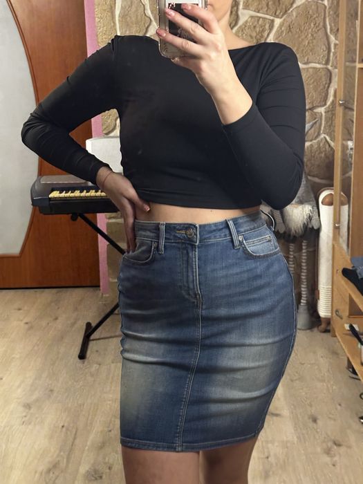 Jeansowa spódniczka Lee 36 S model Pencil Skirt