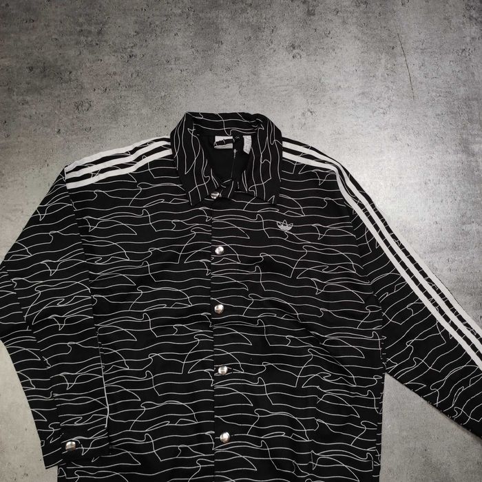 MĘSKA NOWA Kurtka Premium Adidas Wzorki Rozpinana 3 Paski Originals