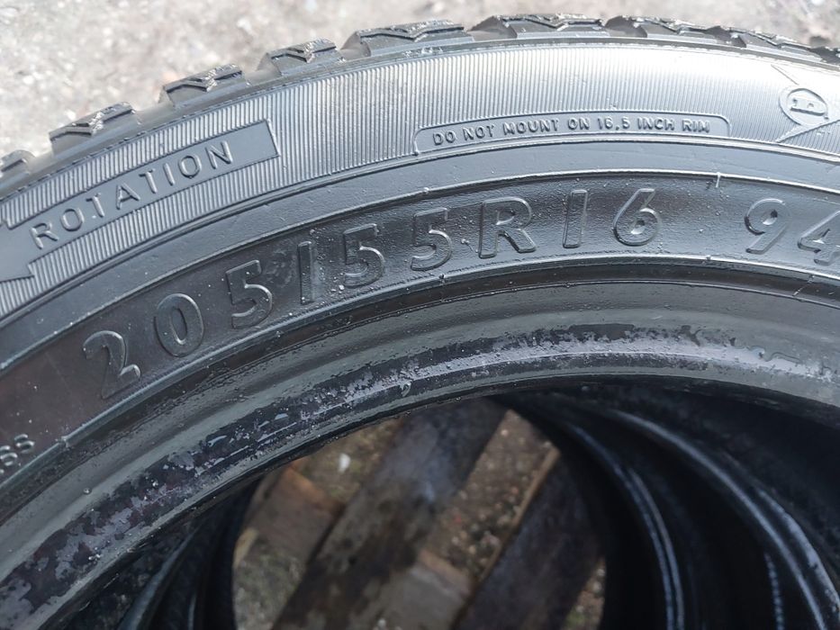 Opony zimowe 205×55×16 2szt+1szt gratis