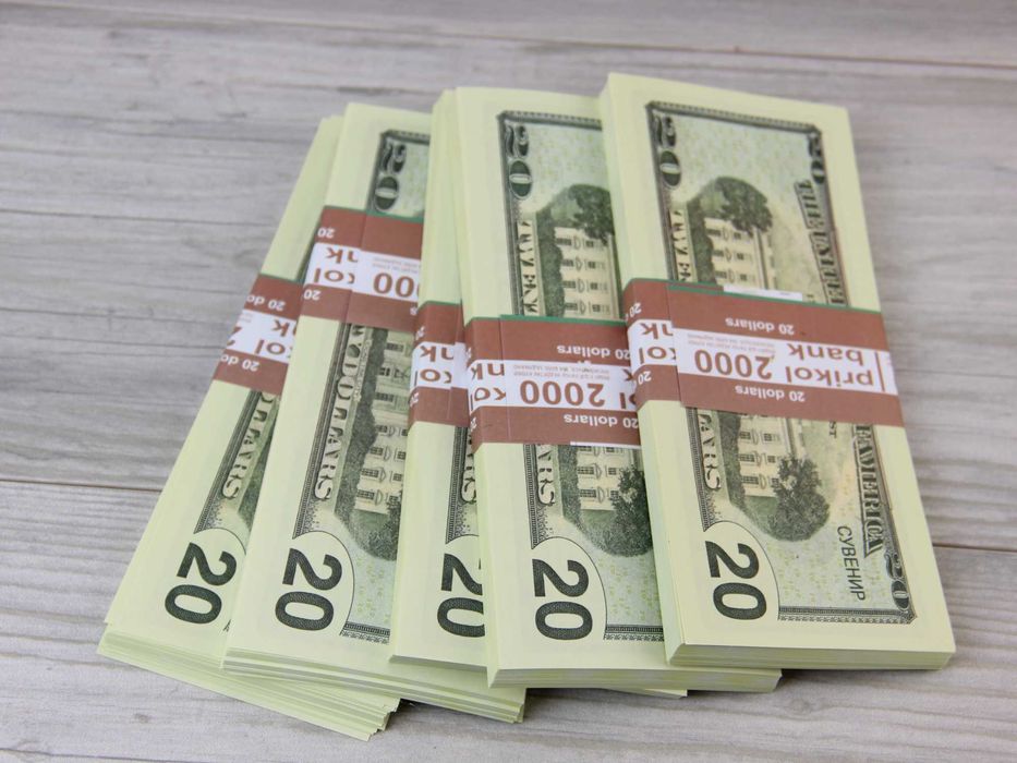 Сувенирные деньги  100$  Банк приколов (комплект 10 пачек)