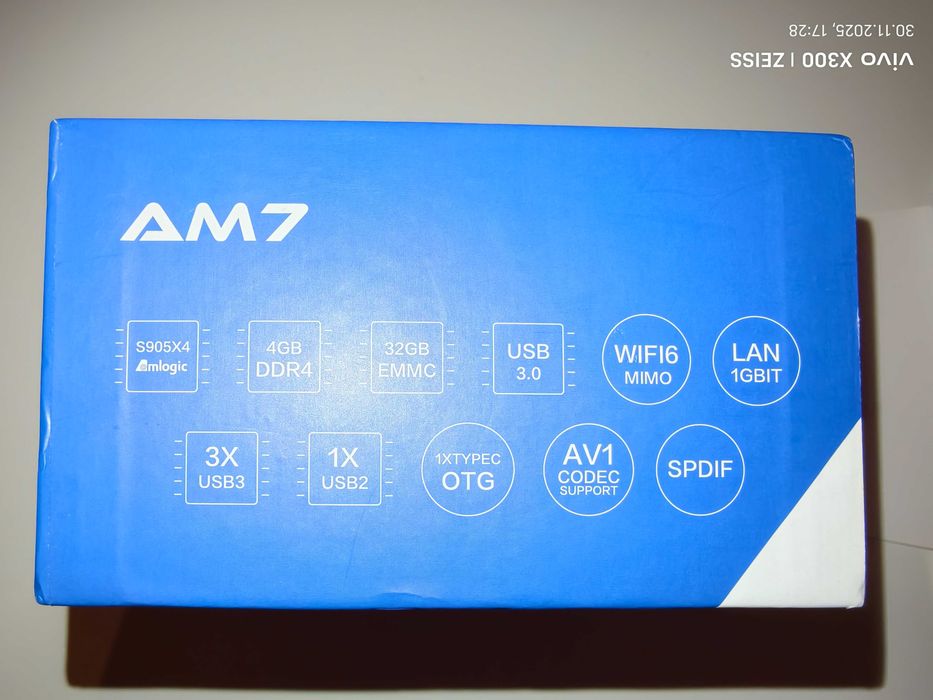 UGOOS AM7 TV Box Amlogic S905X4 Android 11 TV Box 4 GB DDR4 32 GB ROM