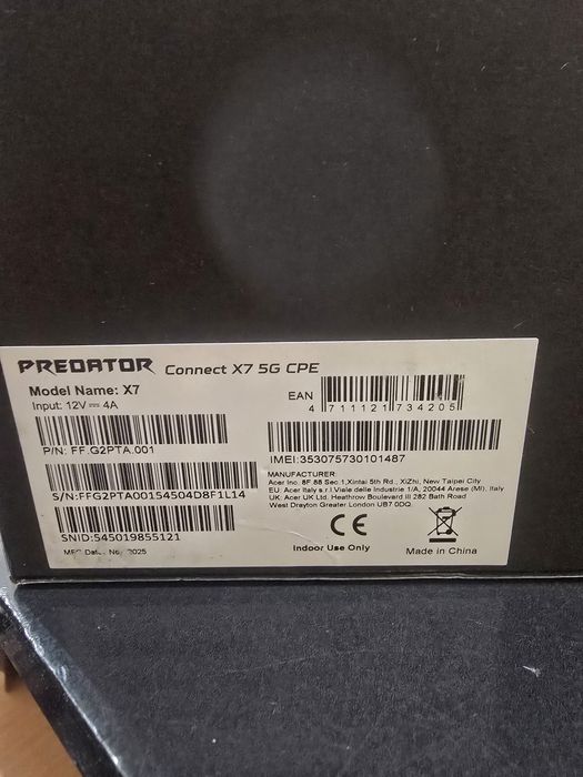 Ruter predator x7 5G
