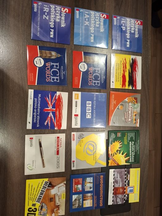 Komplet płyt dvd i cd