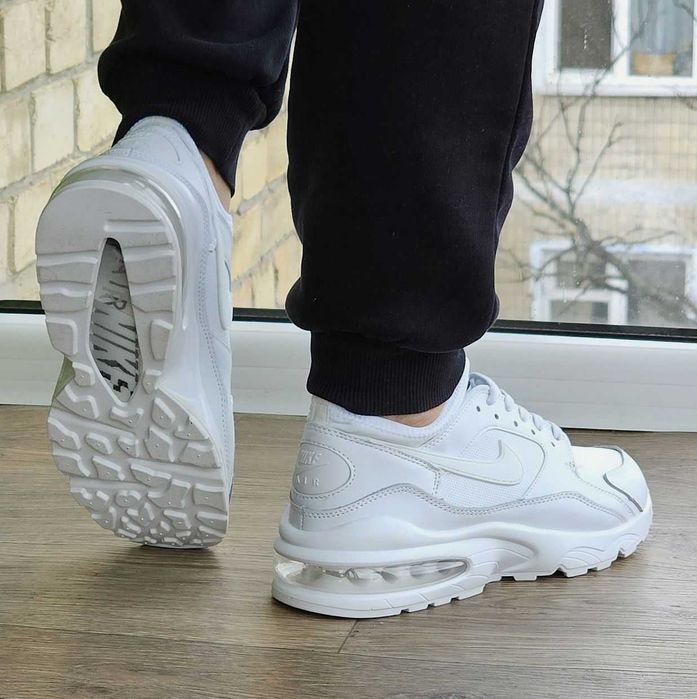 Женские кроссовки Найк белые кожаные Nike