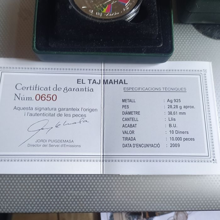 Монеты, , коллекция Чудеса света, фауна-бабочки,Ag 925°,28,8гр.серт.