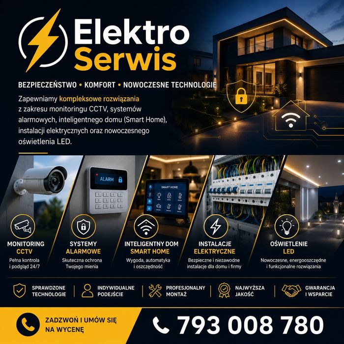 ELEKTRYK - usługi elektryczne, instalacje, serwis
