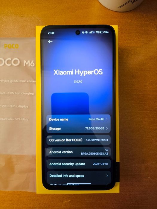 Poco M6 4G como NOVO