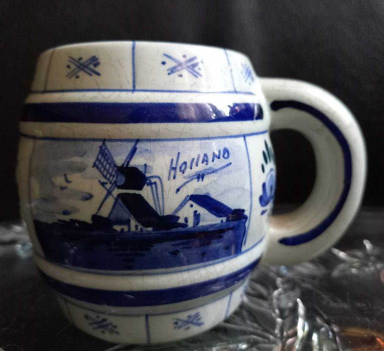 Вінтажний подарунок. Delft. Делфт Голландія. Пивна кружка. 450млл.