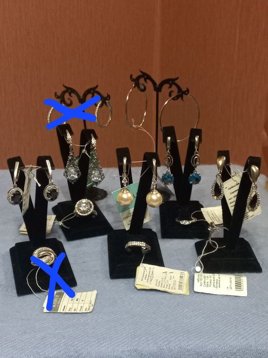 Сережки  срібні  925