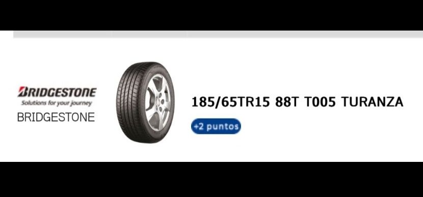 2 pneus novos Bridgestone 185-65R15 - Oferta da entrega em todo o pais