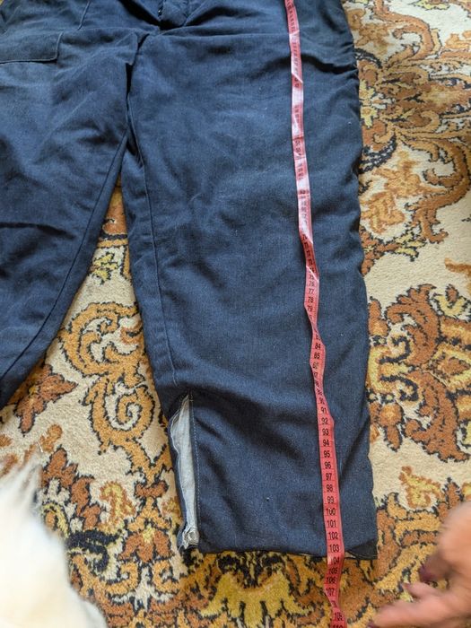 Ватяні штани синього кольору