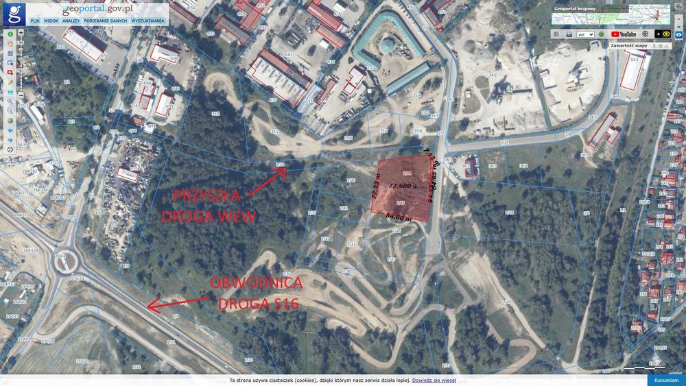 Działka inwestycyjna / Działki inwestycyjne ul. Przemysłowa Mrągowo