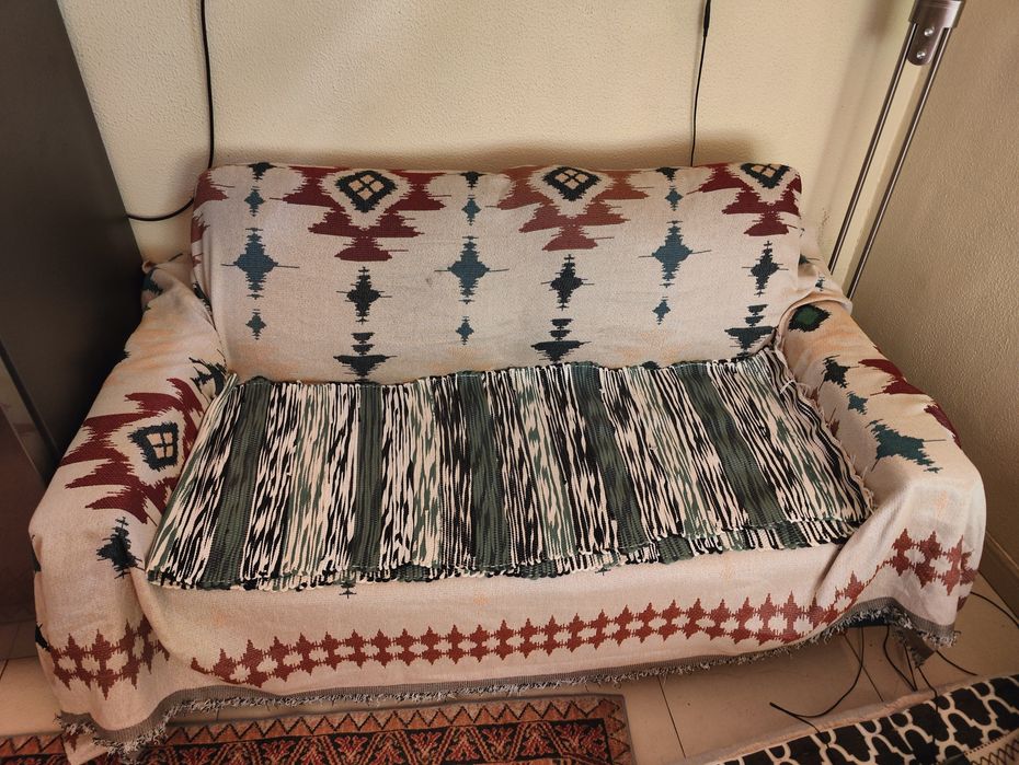 Sofá 2 lugares , azul