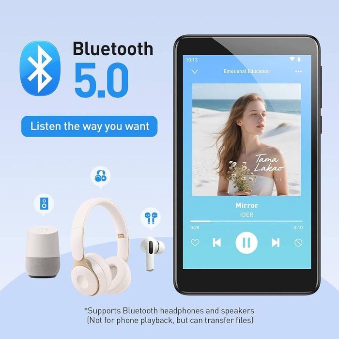 MP3 MP4 AGPTEK плеер Android  3+32, FM, E-book
