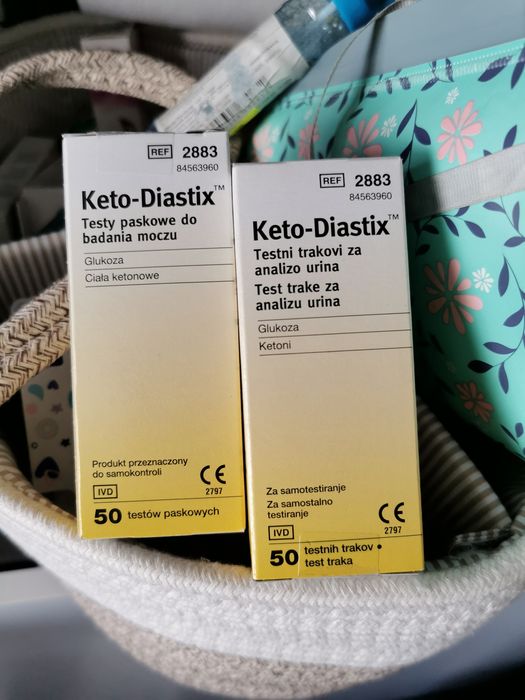 Keto-Diastix testy paskowe do badania moczu paski glukoza