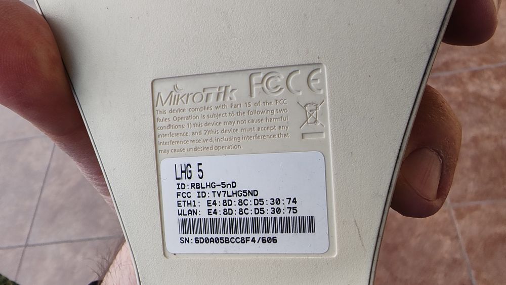 RouterBOARD Mikrotik LHG5 RBLHG 5nD