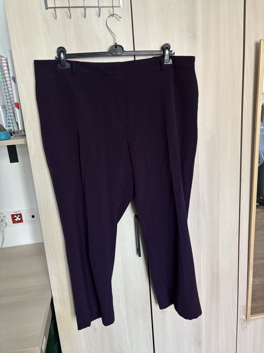 Spdonie materialowe plus size 52 6XL z fioletowe burgundowe