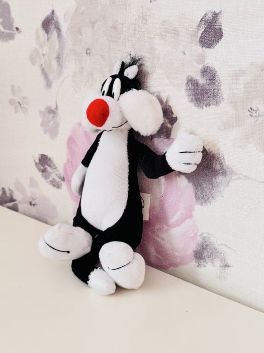 Maskotka kinder niespodzianka Maxi kot Sylwester, vintage