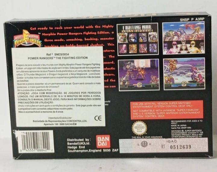 Power Rangeres the flithing edition super nintendo