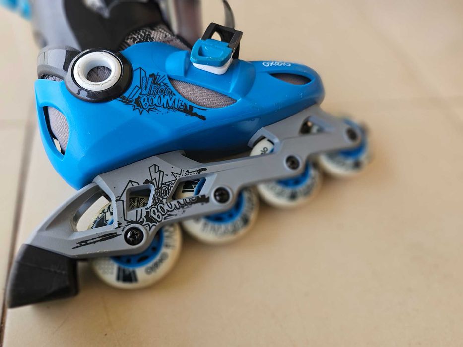 Patins em linha + Set 3 Proteções Criança