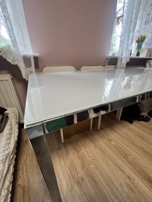 Duży szklany stół 180x80