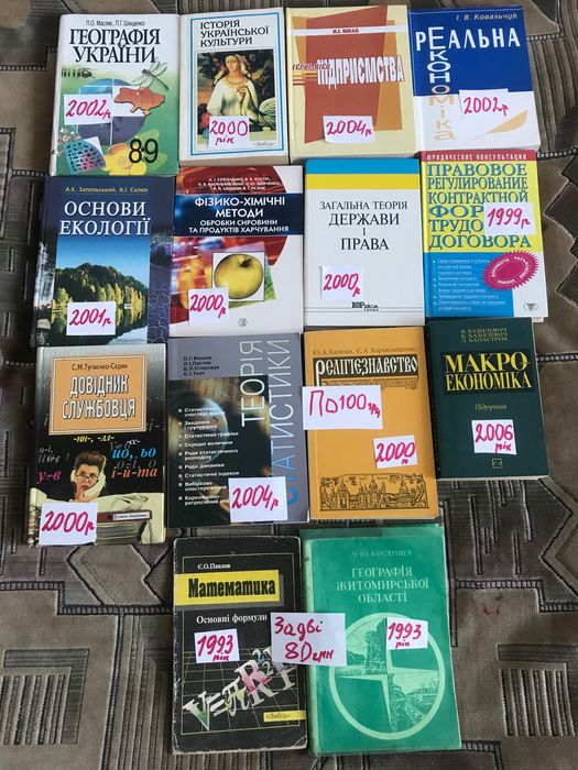 Книги для студентів і школярів