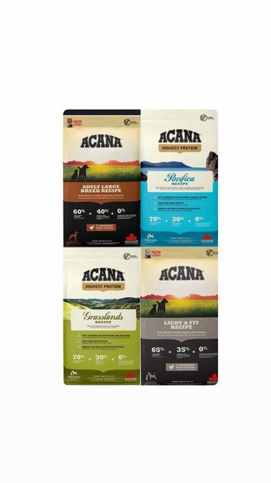 Сухий корм acana pacific,grass, senior  light &fit , adult large