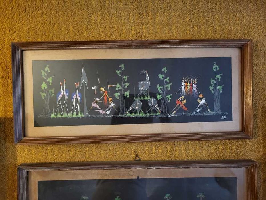 Coleção de 23 Quadros Batik