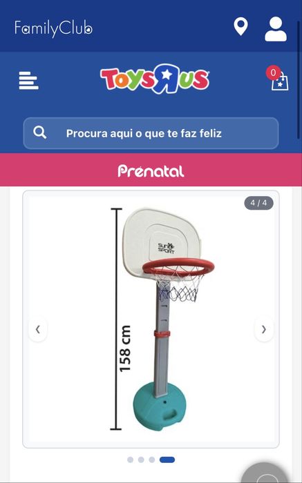 Cesto de basquetebol infantil Sun&Sport