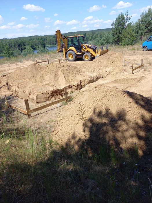 Usługi koparką, koparko-ładowarką, usługi wywrotką