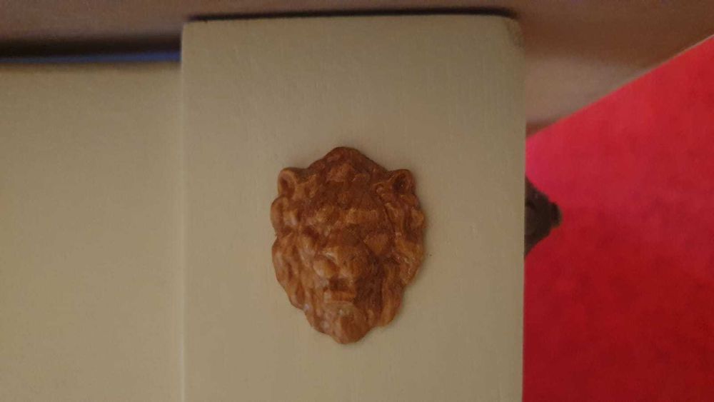 Stół secesyjny z 6 - krzesłami - zestaw