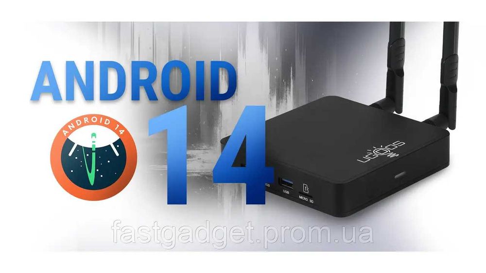 Android TV приставка Ugoos AM9 smart TV box, Android 14, Amlogic S905X