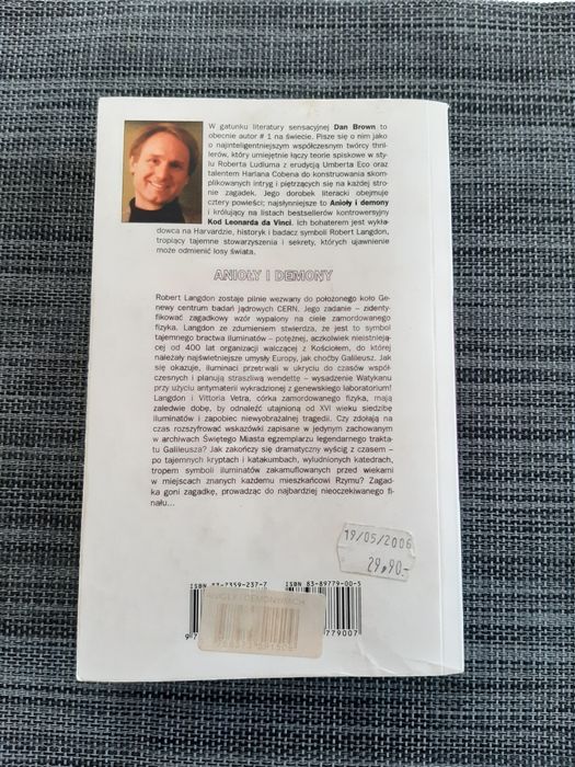 Anioły i demony Dan Brown