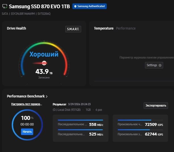 SSD Samsung 870 Evo 1TB Sata