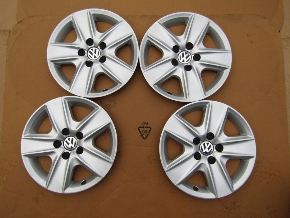 1x kołpak 16 strukturalny vw golf v vi vii passat caddy touran 5x112 ładny
