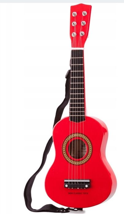 Gitara dla dzieci New Classic Toys czerwona