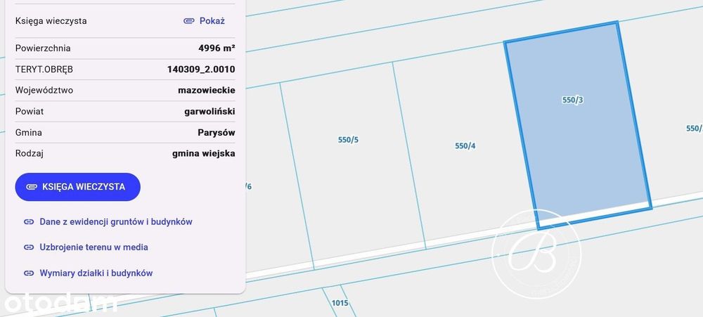 Działka budowlana  Wola Starogrodzka