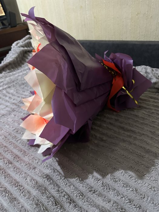 Светящийся букет с атласных лент 750грн 1шт