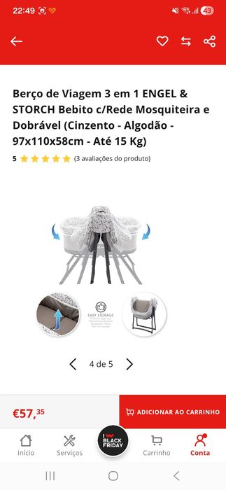 Berço de bebé viagem