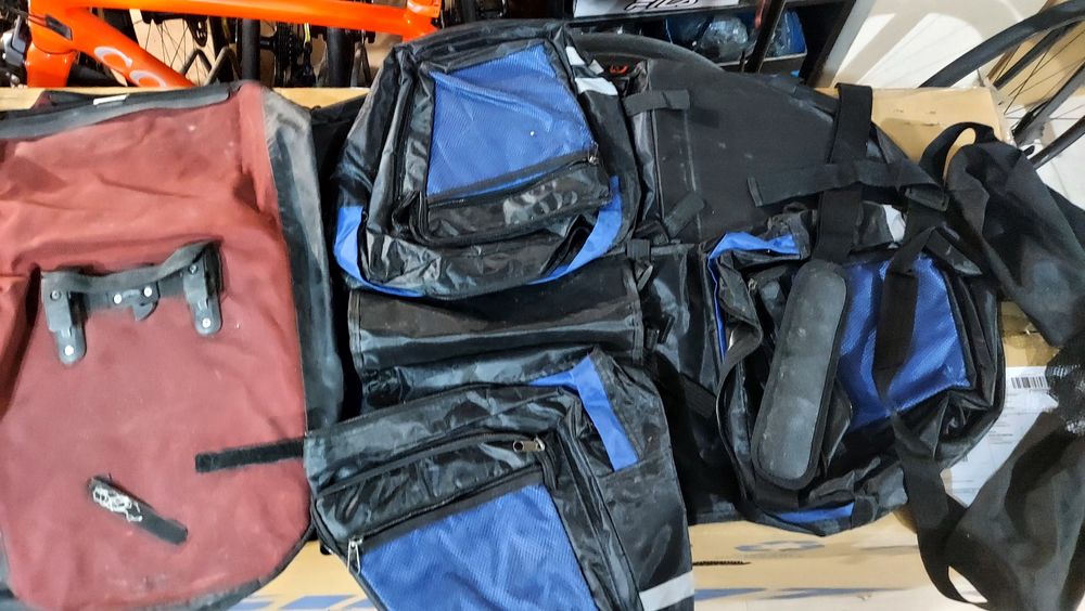 Sacos de transporte de bicicleta e Alforges
