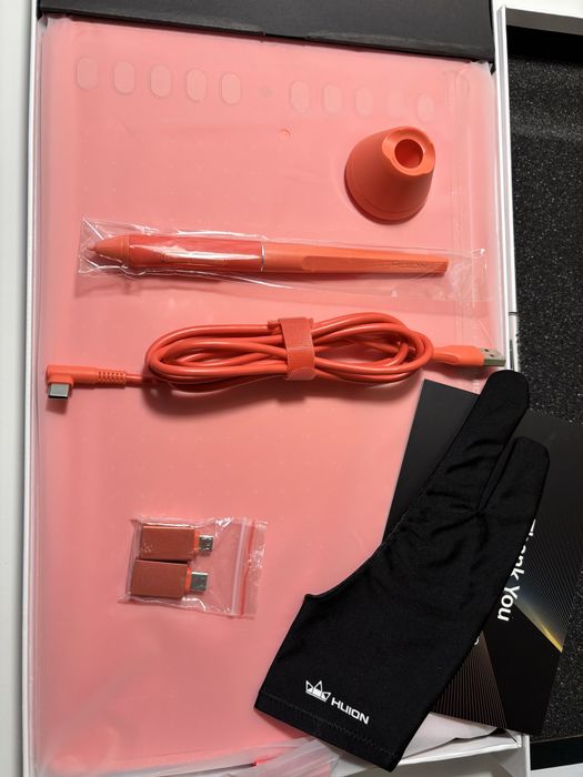 Графічний планшет Huion HS611 Coral Red