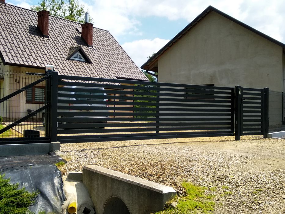 Brama przesuwna ocynk +RAL