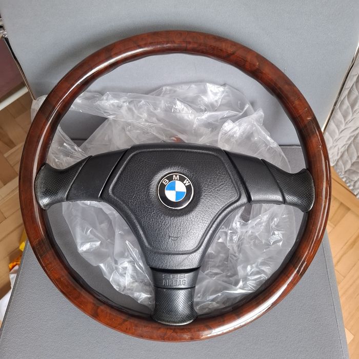 Kierownica drewno Bmw e36 34 Nardi Torino  1 nabojowa